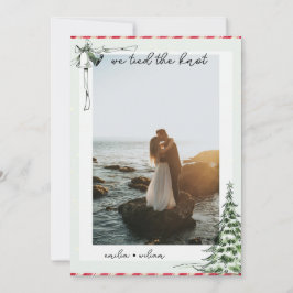 Kerstfoto Wedding Elopement Aankondiging