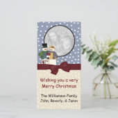 kerstfoto-Wenskaart Feestdagenkaart (Staand voorkant)