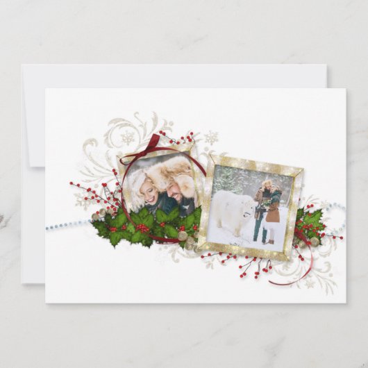 kerstfoto-Wenskaart Kaart (Voorkant)