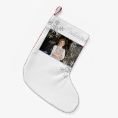 Kerstfoto White — Snowflakes Kleine Kerstsok (Voorkant (Hangend))