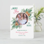 Kerstfoto zwangerschap aankondiging (Staand voorkant)