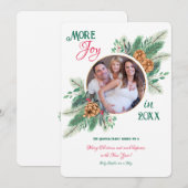 Kerstfoto zwangerschap aankondiging (Voorkant / Achterkant)