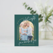 Kerstfoto Zwangerschap Aankondigingskaart (Staand voorkant)