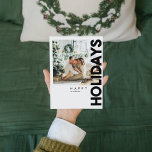 kerstfoto | Zwarte Happy Holiday<br><div class="desc">kerstfoto | Zwarte Happy Holiday</div>