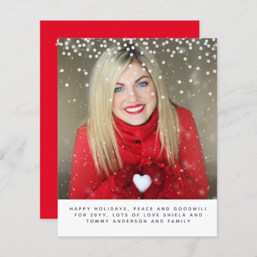 kerstfotobudgetjaar in Review Letter (Voorkant / Achterkant)