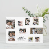 Kerstfotocollage Modern Vrolijk Kerstfeest Feestdagenkaart (Staand voorkant)