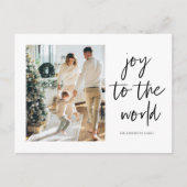 Kerstfotofamilie en maak kennis met de familie briefkaart (Voorkant)