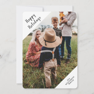 Kerstfotofeestdag voor moderne schrijfmachines feestdagenkaart