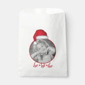 Kerstfotofeestdag Whimsical Red Santa Hat Bedankzakje (Voorkant)