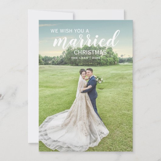 Kerstfotofeestkaart Kaart (Voorkant)