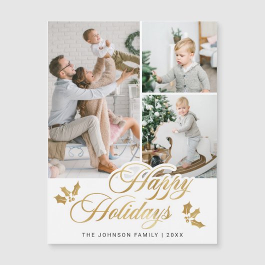 Kerstfotograaf 3 Sportkaart voor feestdagen (Voorkant)