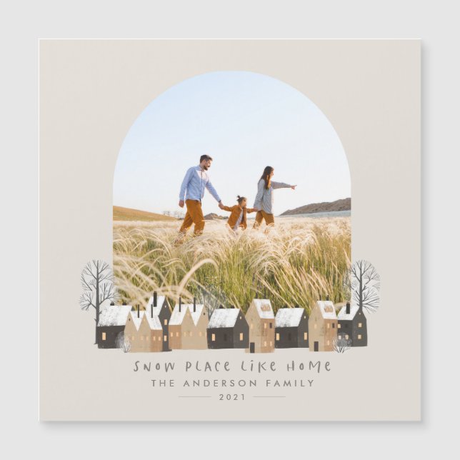 Kerstfotograaf noordelijk natuurlijk modern (Voorkant)