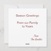 Kerstfotografie Fotokaart Feestdagenkaart (Achterkant)