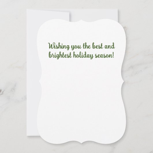 Kerstfotografie Kaart (Achterkant)