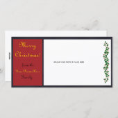  kerstfotokaart - #1 feestdagenkaart (Voorkant / Achterkant)