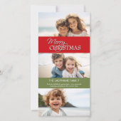 Kerstfotokaart - 3 foto's feestdagenkaart (Voorkant)