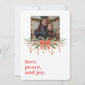 Kerstfotokaart Bedankkaart (Voorkant)