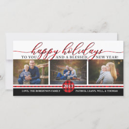 kerstfotokaart, Buffalo Pset Feestdagenkaart