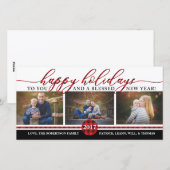 kerstfotokaart, Buffalo Pset Feestdagenkaart (Voorkant / Achterkant)