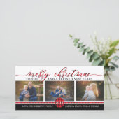 kerstfotokaart, Buffalo Pset Feestdagenkaart (Staand voorkant)