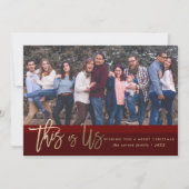 Kerstfotokaart *Dit is ons* Kaart (Voorkant)