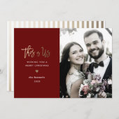 Kerstfotokaart *Dit is ons* Kaart (Voorkant / Achterkant)