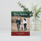 Kerstfotokaart - Eenvoudig Afbeelding voor kalligr Briefkaart (Staand voorkant)