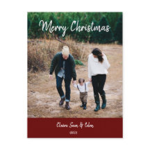 Kerstfotokaart - Eenvoudig Afbeelding voor kalligr