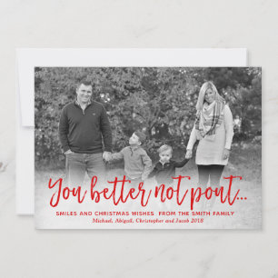 Kerstfotokaart, feestdag, grappig feestdagenkaart