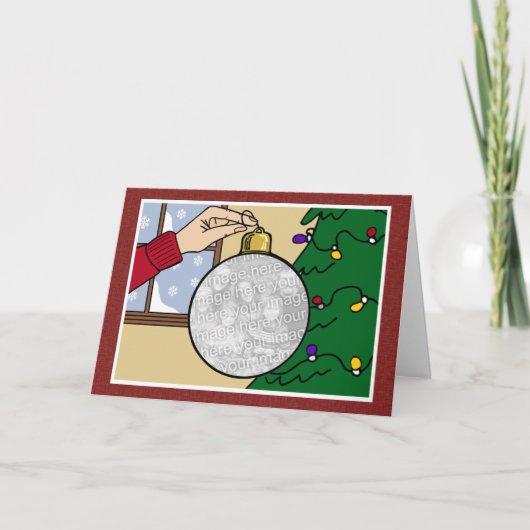 Kerstfotokaart Feestdagen Kaart (Voorkant)