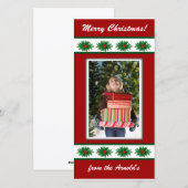 Kerstfotokaart Feestdagenkaart (Voorkant / Achterkant)