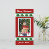 Kerstfotokaart Feestdagenkaart (Staand voorkant)