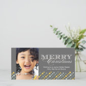 kerstfotokaart feestdagenkaart (Staand voorkant)