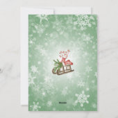 Kerstfotokaart Feestdagenkaart (Achterkant)