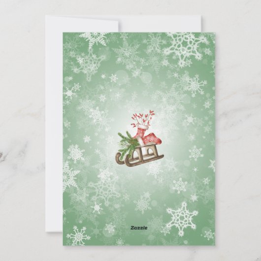 Kerstfotokaart Feestdagenkaart (Achterkant)