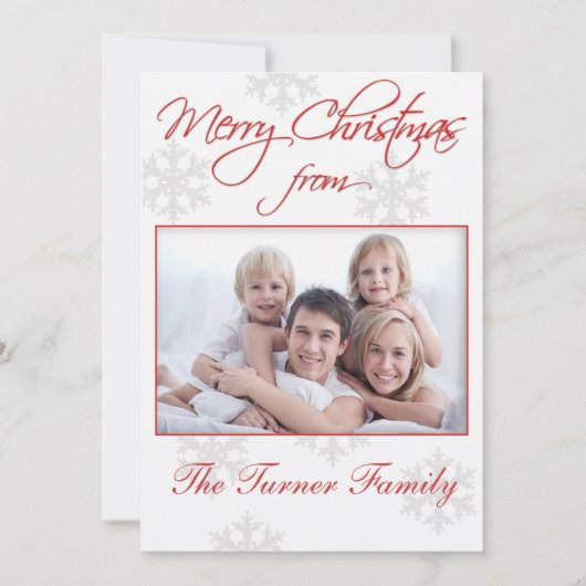 Kerstfotokaart Feestdagenkaart (Voorkant)