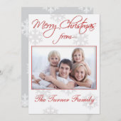 Kerstfotokaart Feestdagenkaart (Voorkant / Achterkant)