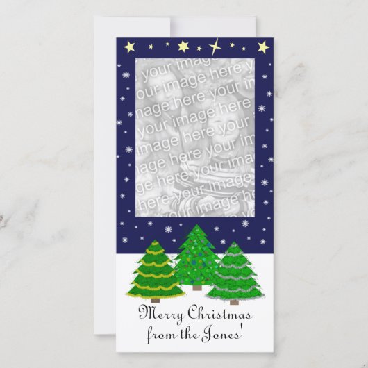 Kerstfotokaart Feestdagenkaart (Voorkant)