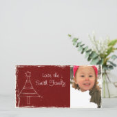 kerstfotokaart feestdagenkaart (Staand voorkant)