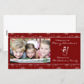 Kerstfotokaart Feestdagenkaart (Voorkant / Achterkant)