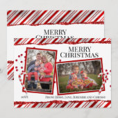 Kerstfotokaart Feestdagenkaart (Voorkant / Achterkant)