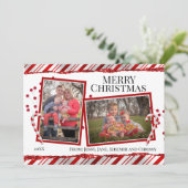 Kerstfotokaart Feestdagenkaart (Staand voorkant)