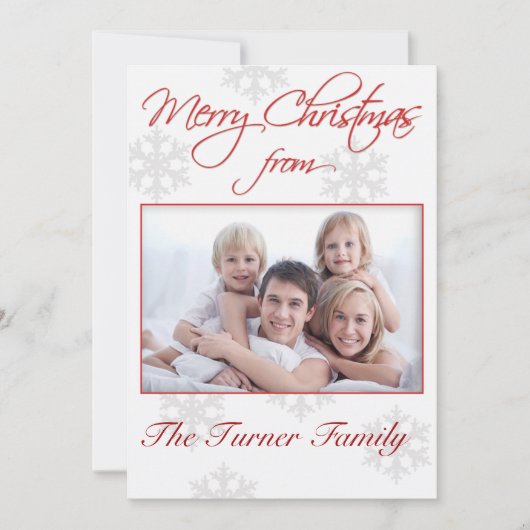 Kerstfotokaart Feestdagenkaart (Voorkant)