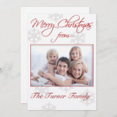 Kerstfotokaart Feestdagenkaart (Voorkant / Achterkant)