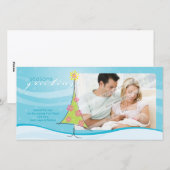 KERSTFOTOKAART:: grillige kerstboom 1L Feestdagenkaart (Voorkant / Achterkant)