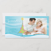 KERSTFOTOKAART:: grillige kerstboom 1L Feestdagenkaart (Voorkant)