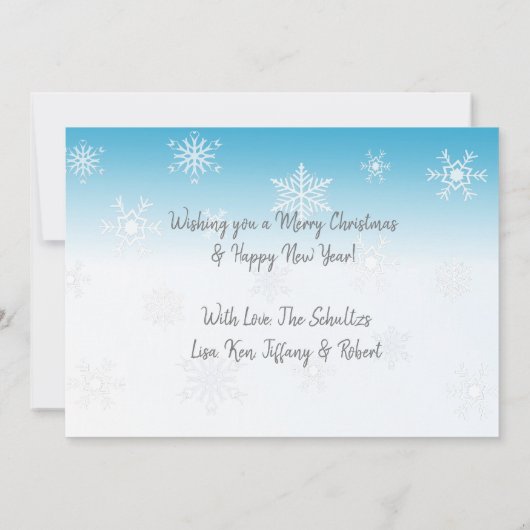 Kerstfotokaart Joyeux Noël (Achterkant)