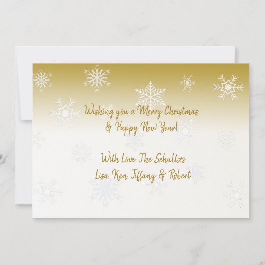 Kerstfotokaart Joyeux Noël (Achterkant)