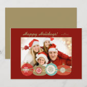  kerstfotokaart kaart (Voorkant / Achterkant)