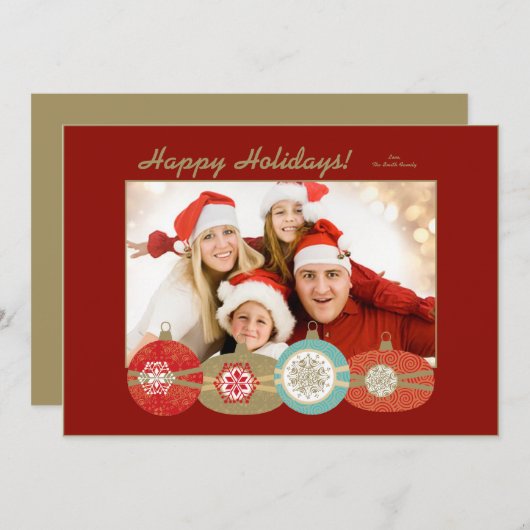 kerstfotokaart kaart (Voorkant / Achterkant)